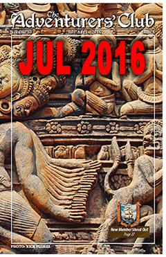 July 2016 Adventurers Club News Cover